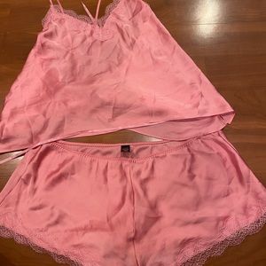 Satin pink lingerie/ pajamas